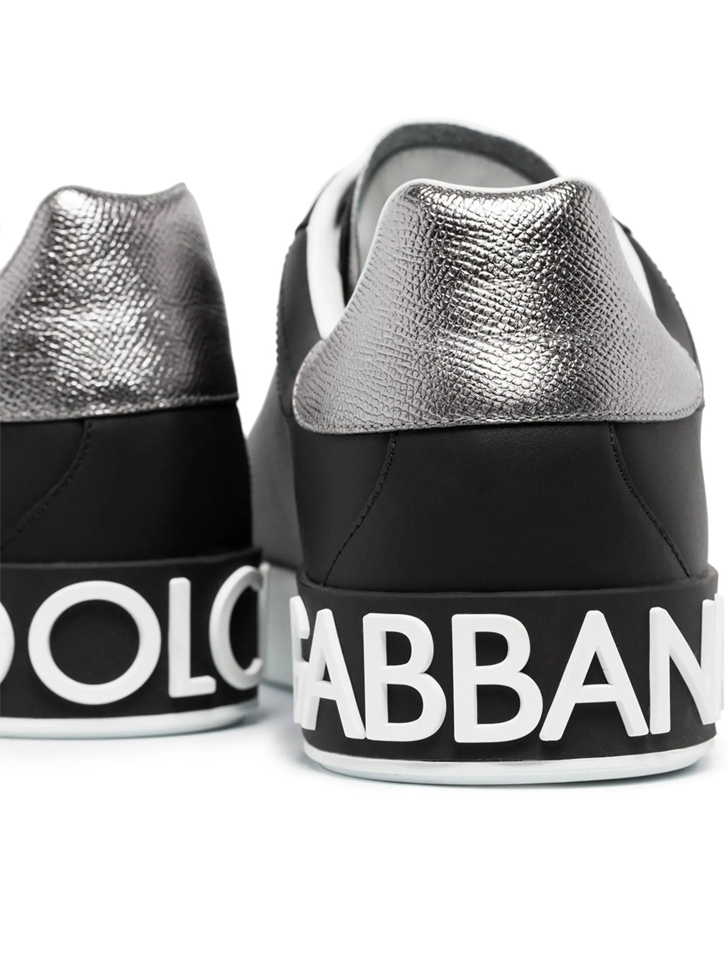 portofino leather sneakers by dolce & gabbana - bottegalusso: premier destination for modern luxury menswear