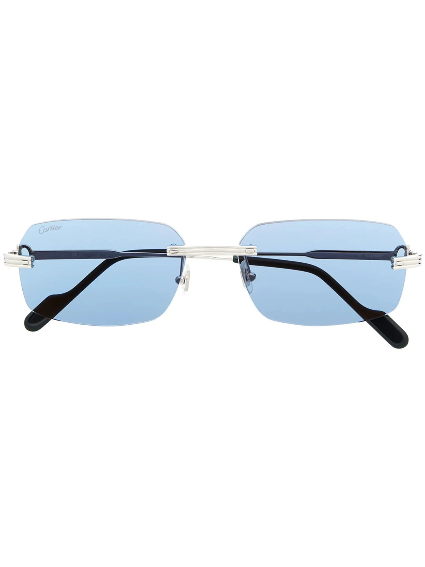 square frame sunglasses by cartier eyewear - bottegalusso: premier destination for modern luxury menswear