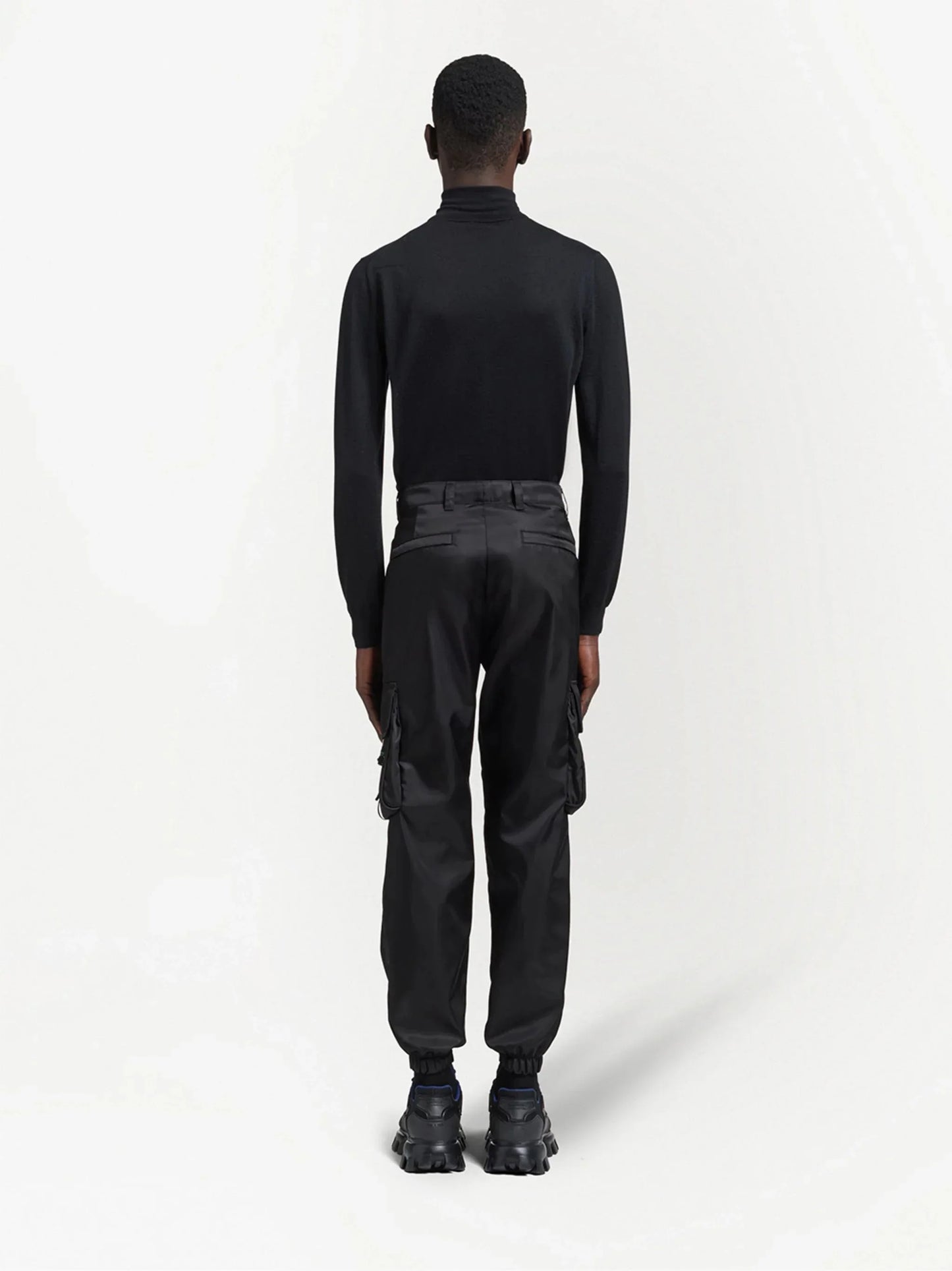 re-nylon cargo pants by prada - bottegalusso: premier destination for modern luxury menswear