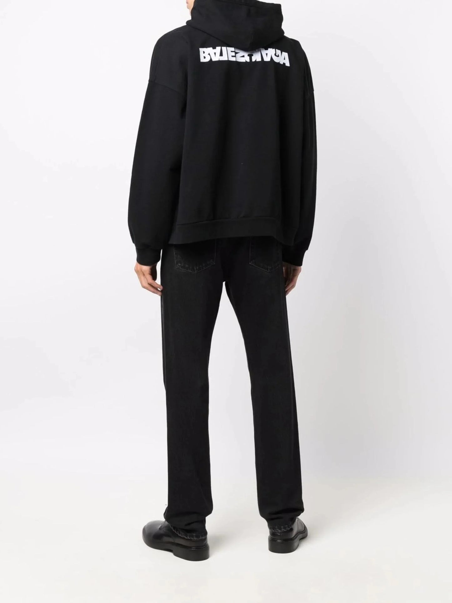 turn wide fit zip up hoodie by balenciaga - bottegalusso: premier destination for modern luxury menswear