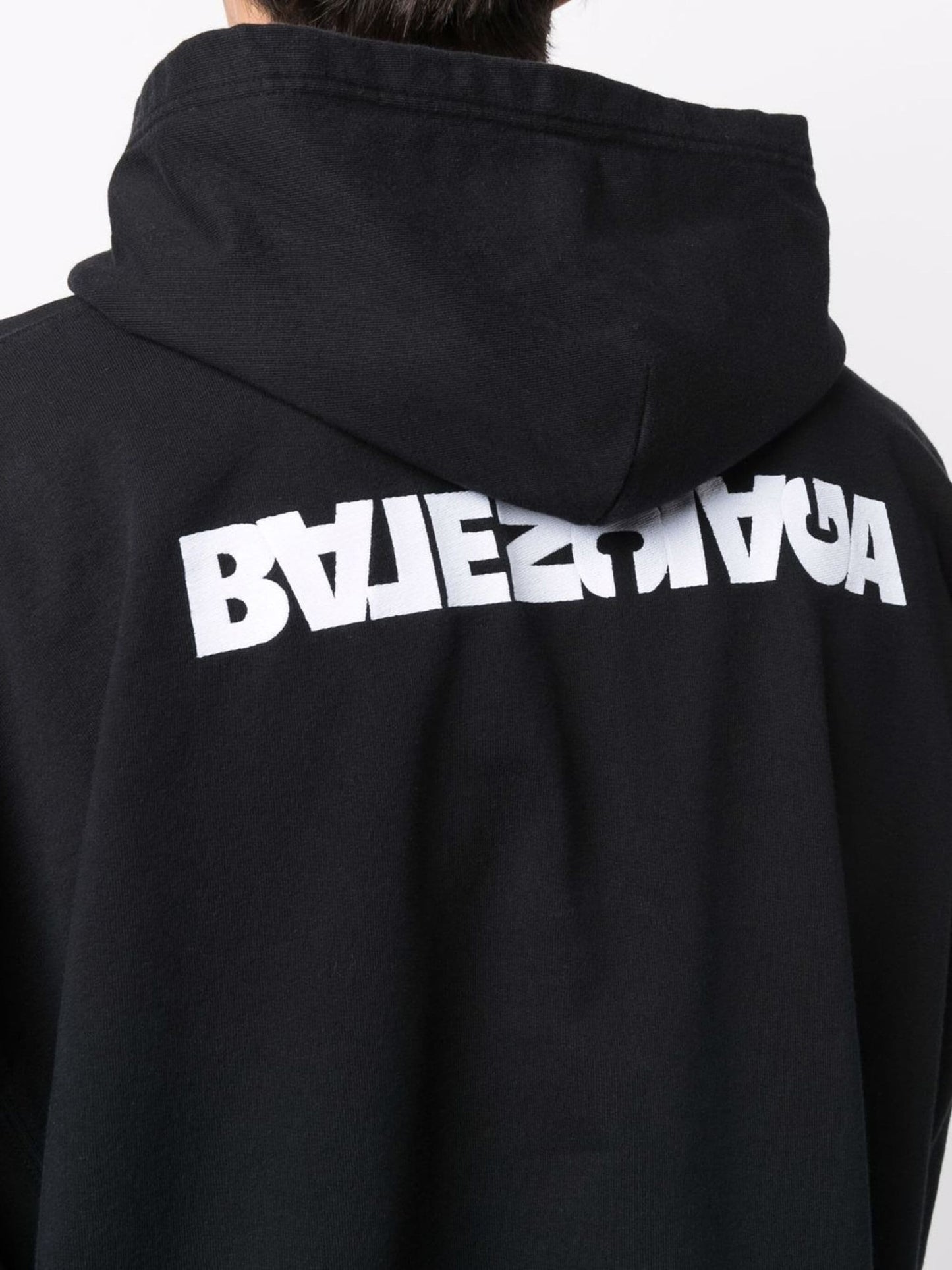 turn wide fit zip up hoodie by balenciaga - bottegalusso: premier destination for modern luxury menswear