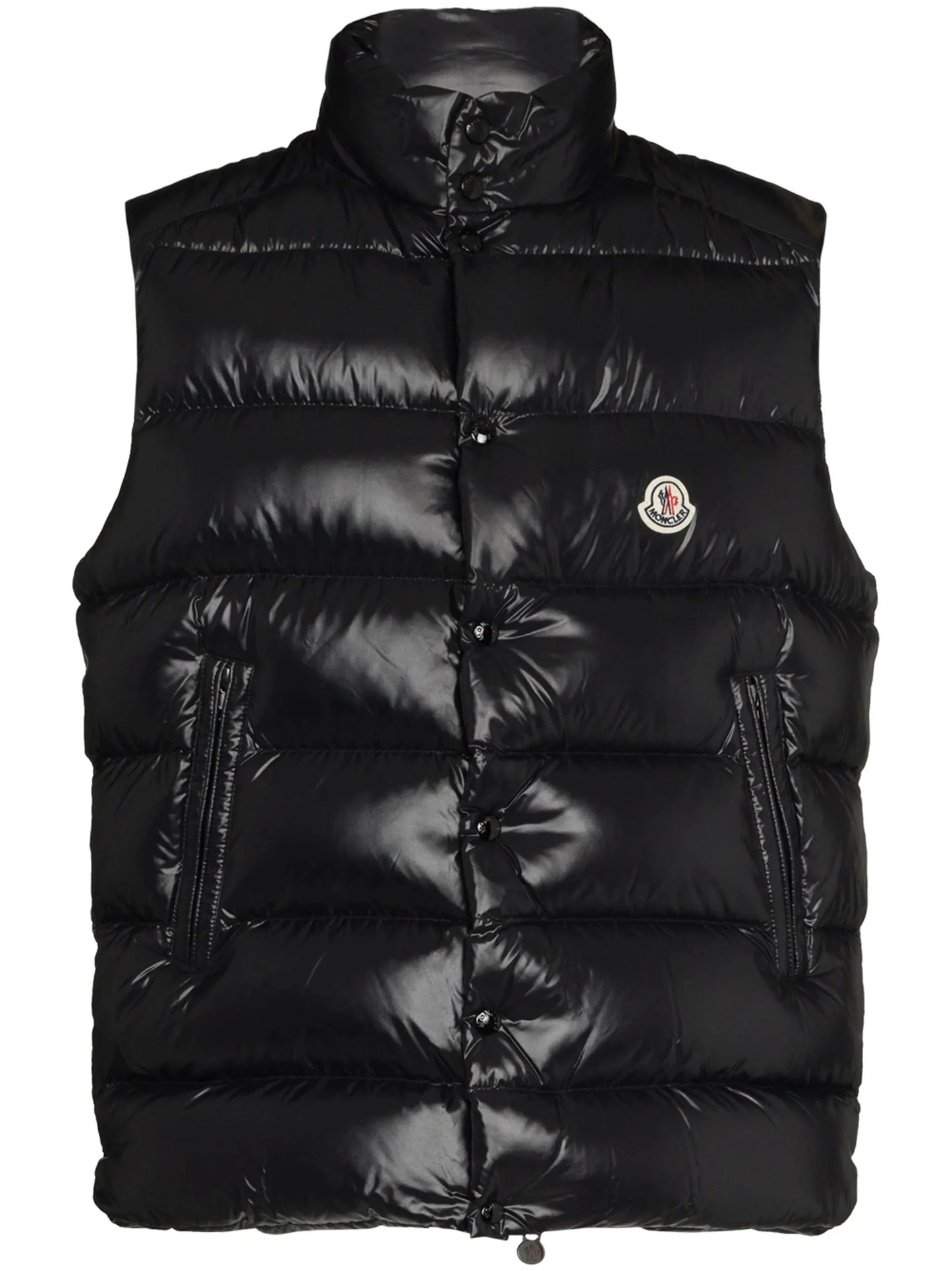 tibb logo patch padded gilet