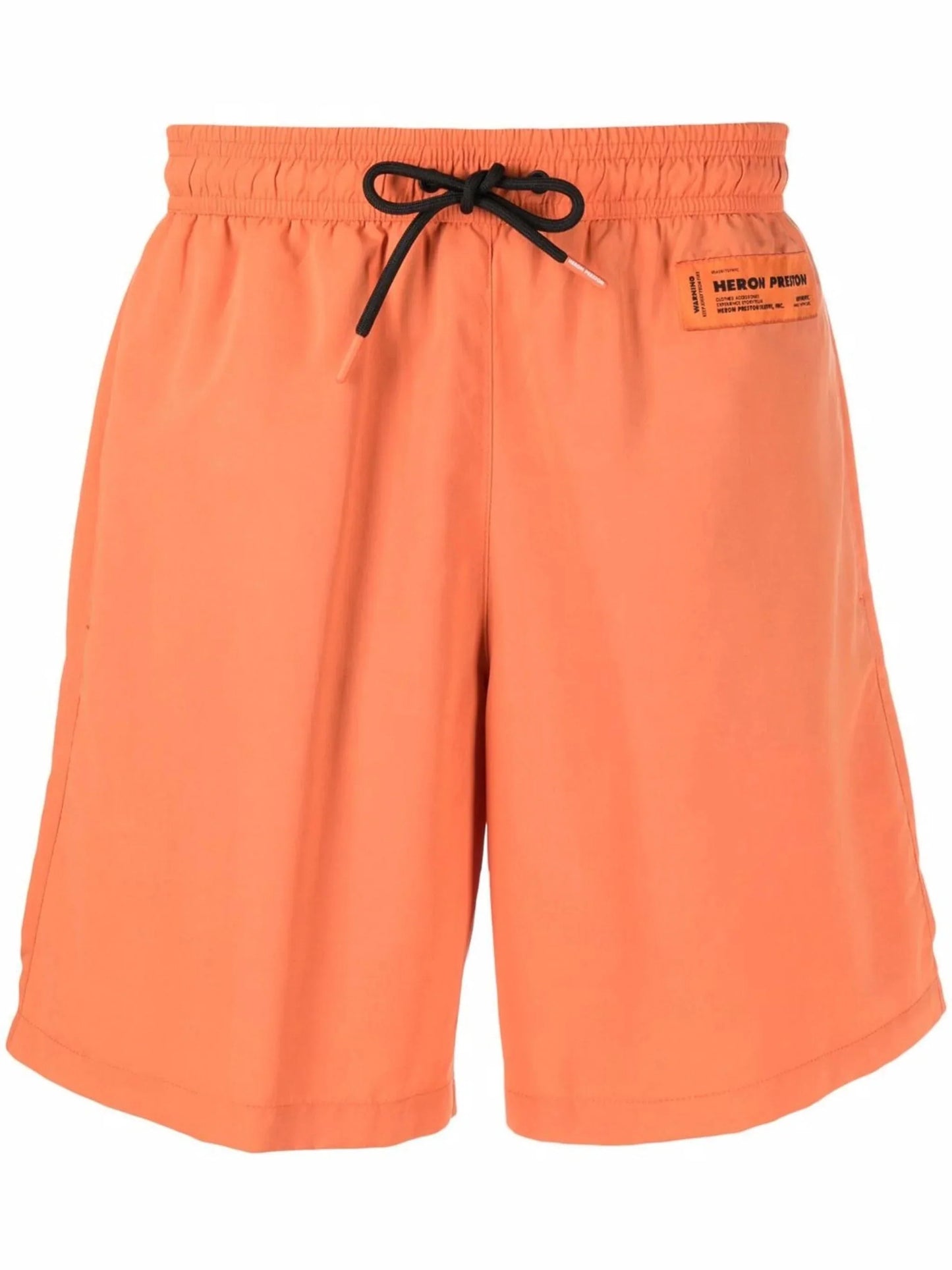 logo patch swim shorts by heron preston - bottegalusso: premier destination for modern luxury menswear