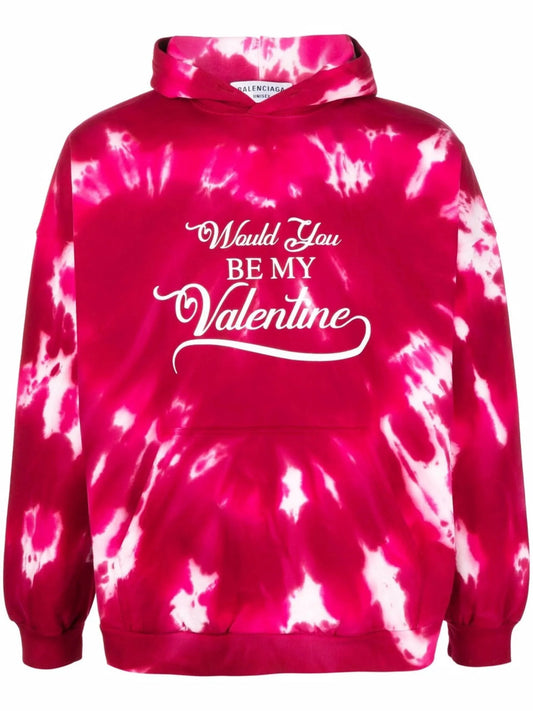 Valentine Tie Dye Pullover Hoodie by Balenciaga - bottegalusso: Premier Destination for Modern Luxury Menswear