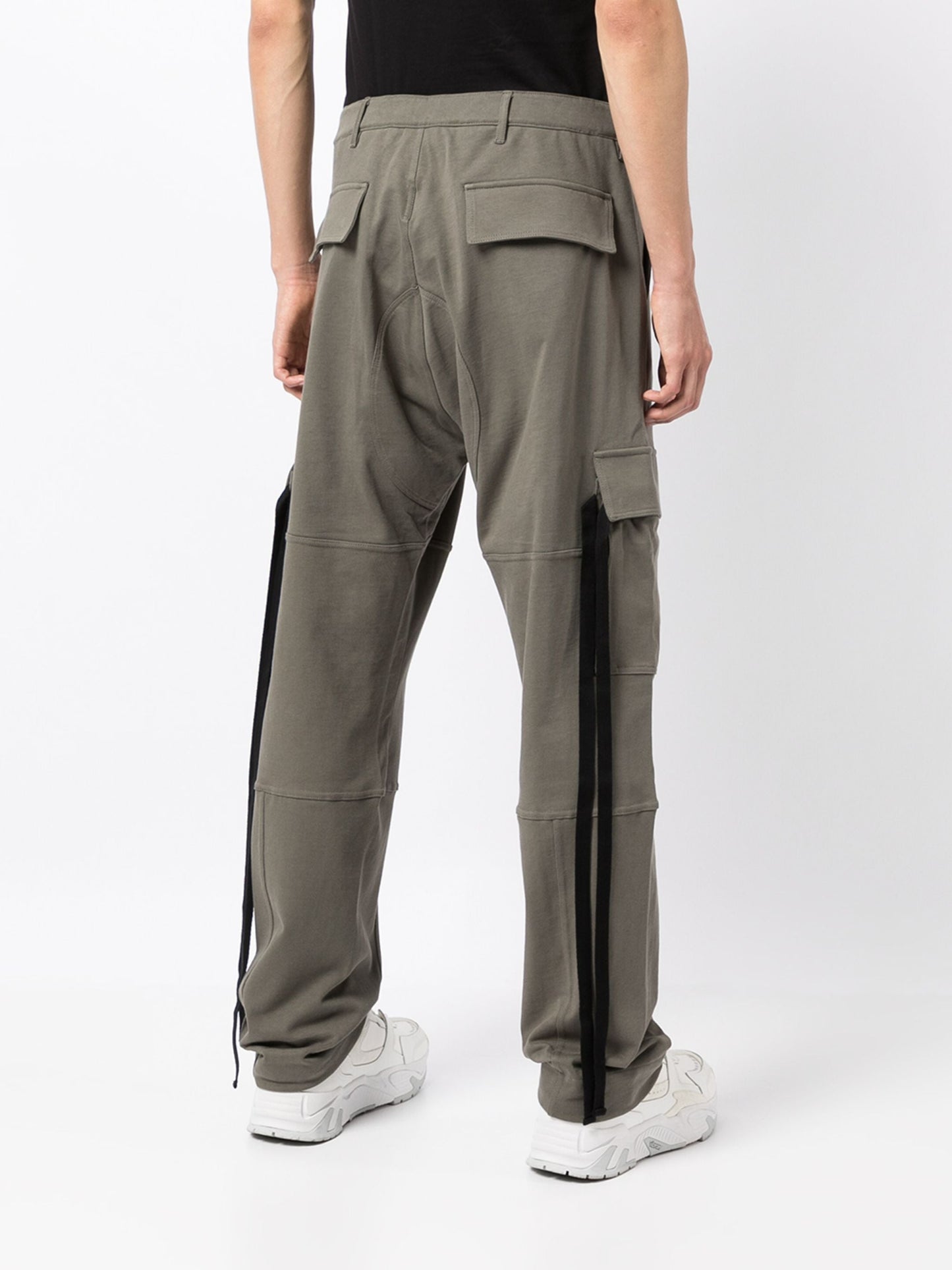 strap detail cargo pants by marcelo burlon county of milan - bottegalusso: premier destination for modern luxury menswear