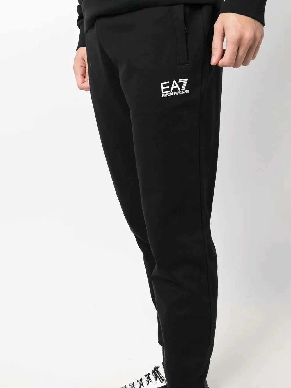 logo print tracksuit set by ea7 emporio armani - bottegalusso: premier destination for modern luxury menswear