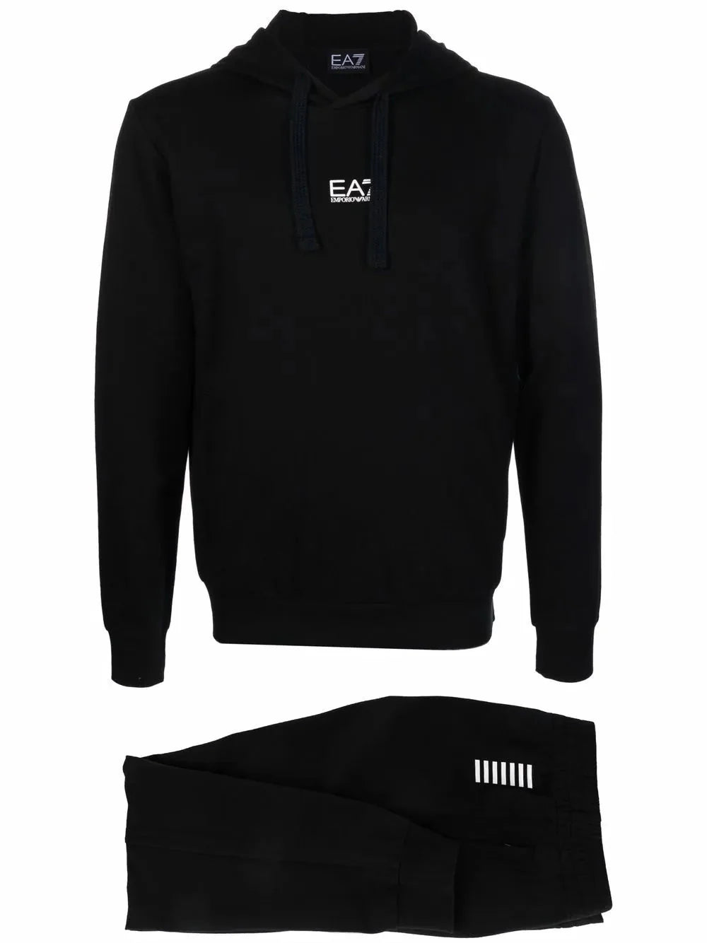 logo print tracksuit set by ea7 emporio armani - bottegalusso: premier destination for modern luxury menswear