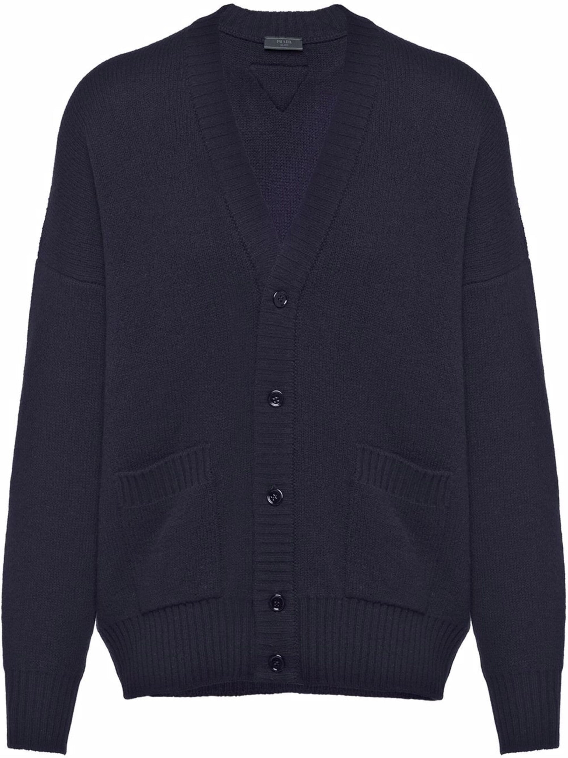 V Neck Cashmere Cardigan by Prada - bottegalusso: Premier Destination for Modern Luxury Menswear