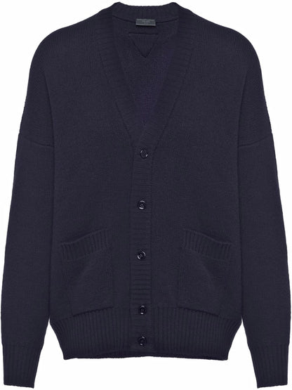 V Neck Cashmere Cardigan by Prada - bottegalusso: Premier Destination for Modern Luxury Menswear