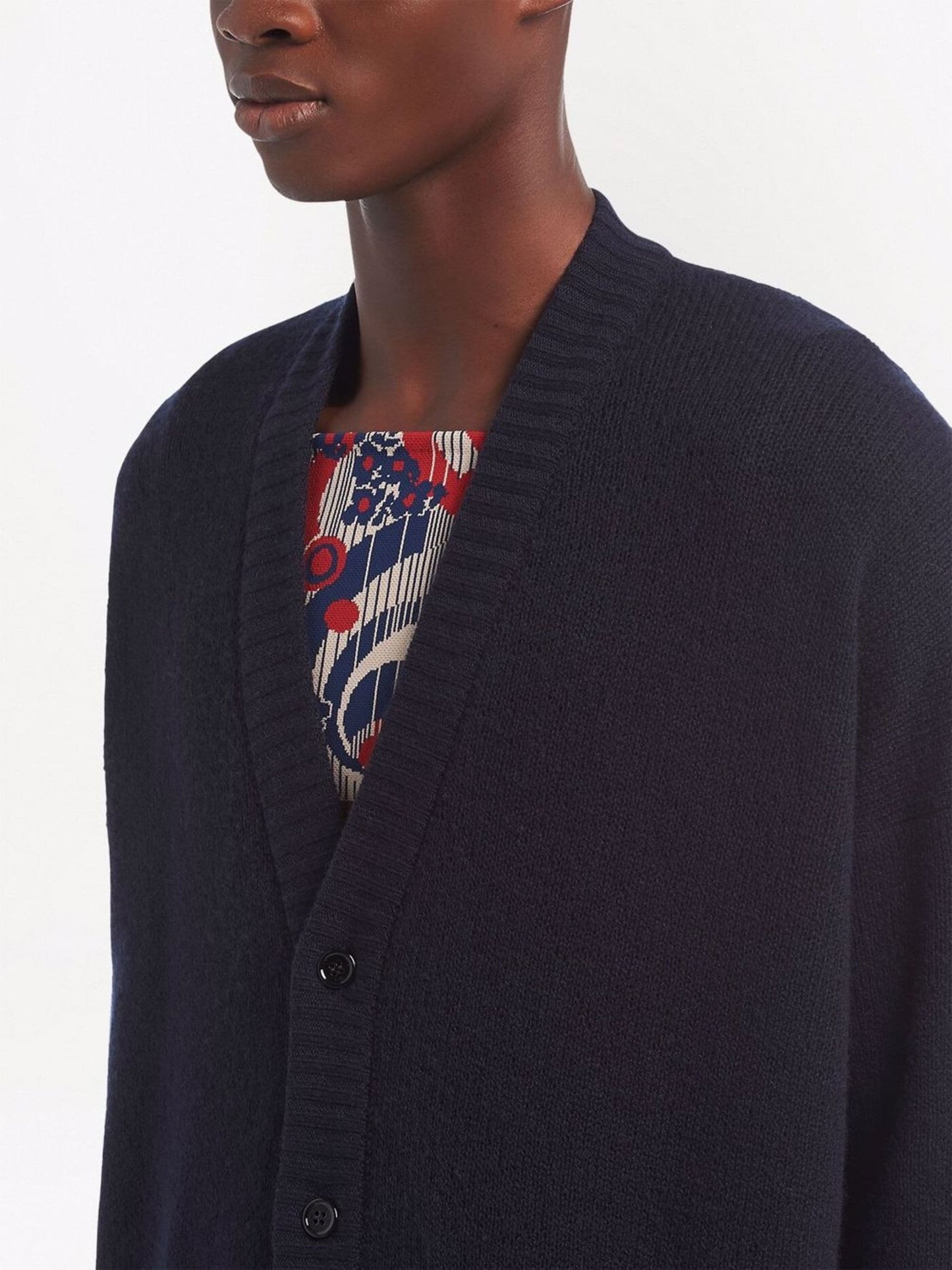 v neck cashmere cardigan by prada - bottegalusso: premier destination for modern luxury menswear