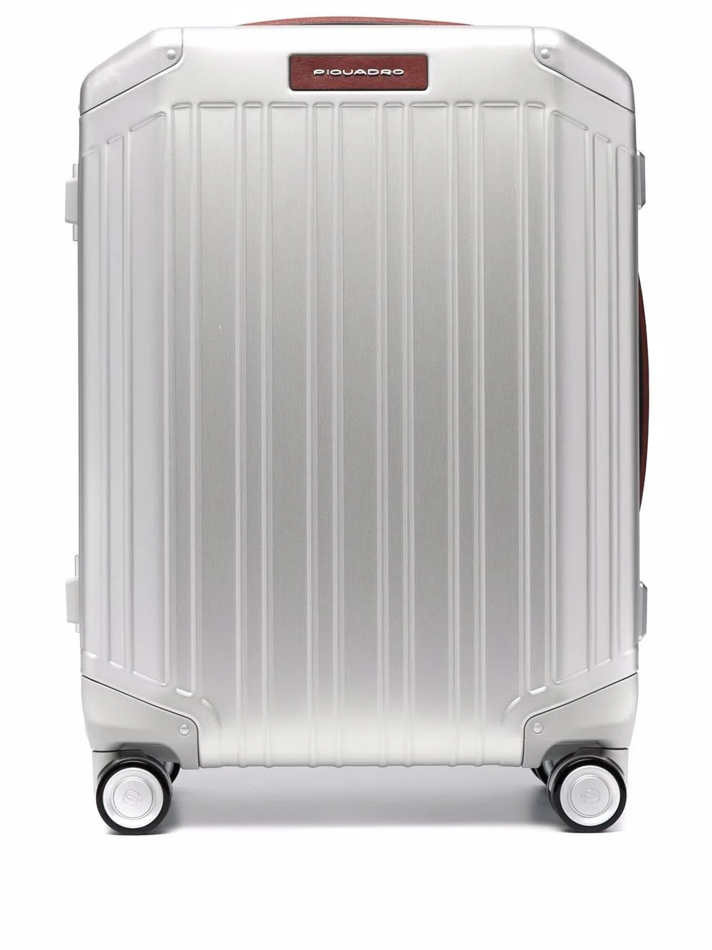 aluminium ridged 4-wheel suitcase