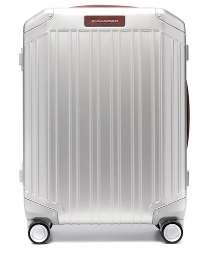 Aluminium ridged 4-wheel suitcase