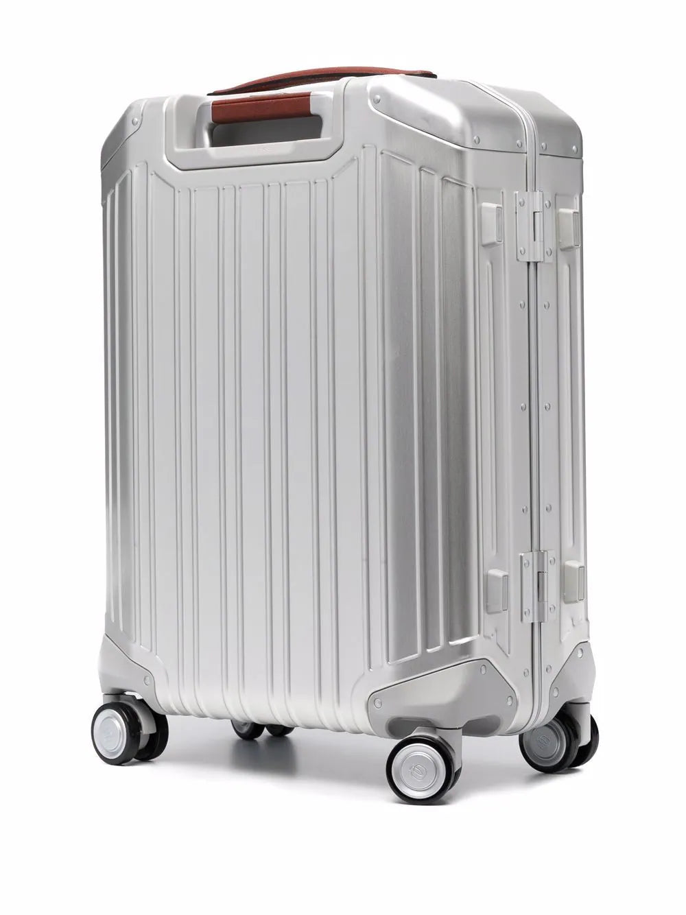 aluminium ridged 4-wheel suitcase