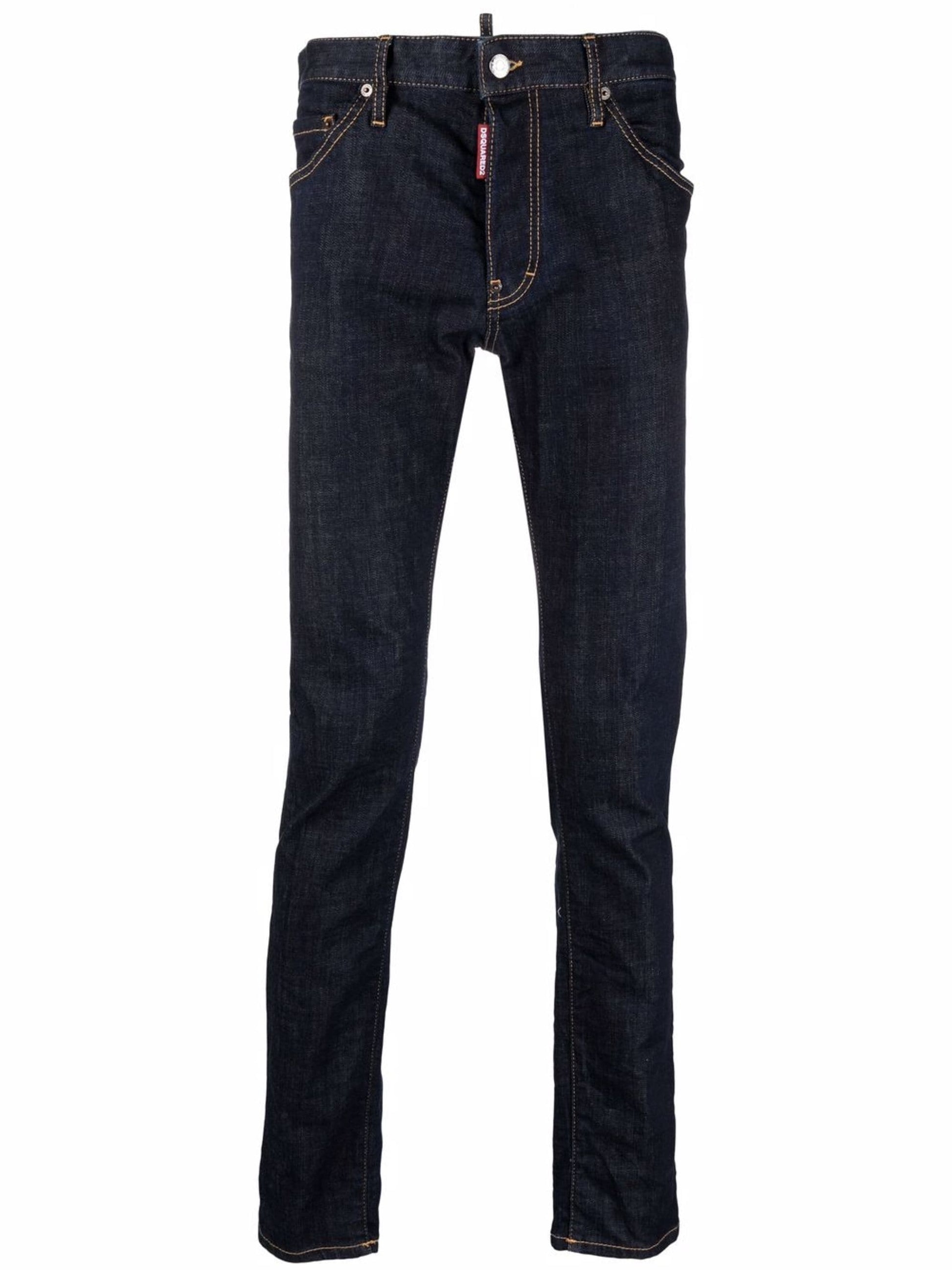 Logo Print Slim Fit Jeans by Dsquared2 - bottegalusso: Premier Destination for Modern Luxury Menswear