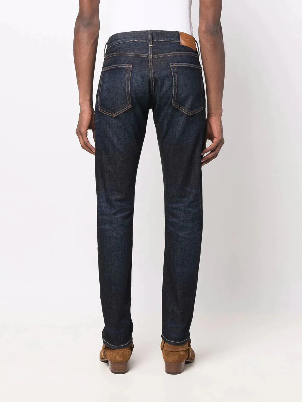 mid rise straight leg jeans by ralph lauren purple label - bottegalusso: premier destination for modern luxury menswear