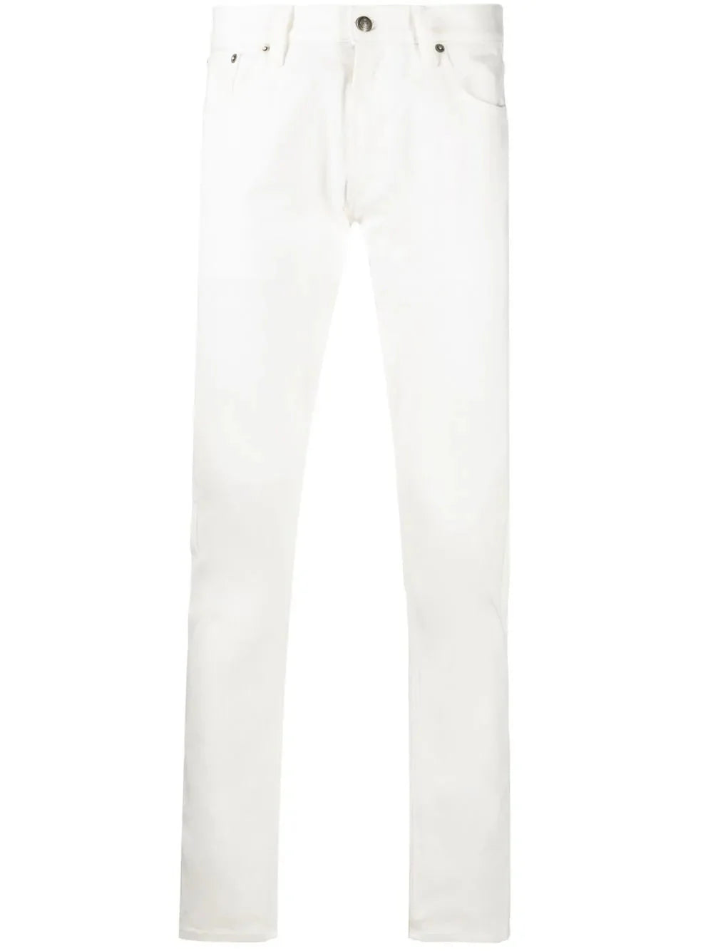 stretch cotton slim cut jeans by ralph lauren purple label - bottegalusso: premier destination for modern luxury menswear