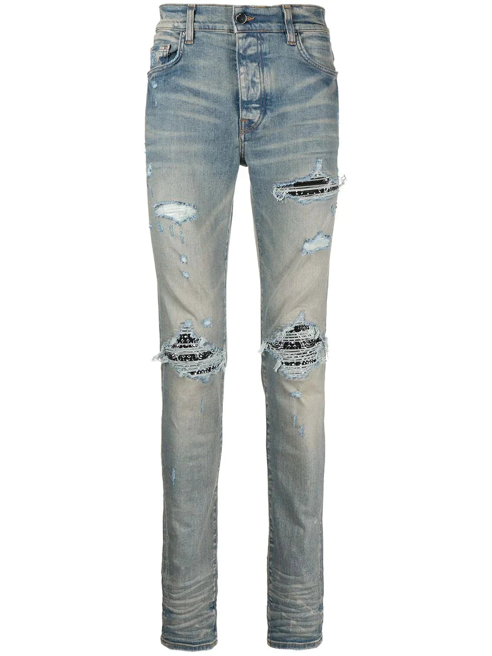 mx1 ripped skinny jeans by amiri - bottegalusso: premier destination for modern luxury menswear