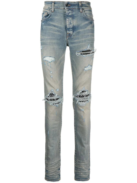 MX1 Ripped Skinny Jeans by AMIRI - bottegalusso: Premier Destination for Modern Luxury Menswear