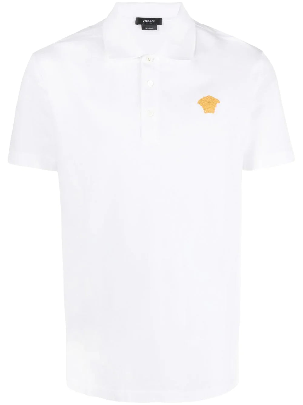 medusa head motif polo shirt by versace - bottegalusso: premier destination for modern luxury menswear