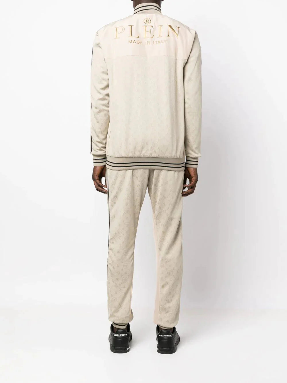 side stripe tracksuit by philipp plein - bottegalusso: premier destination for modern luxury menswear