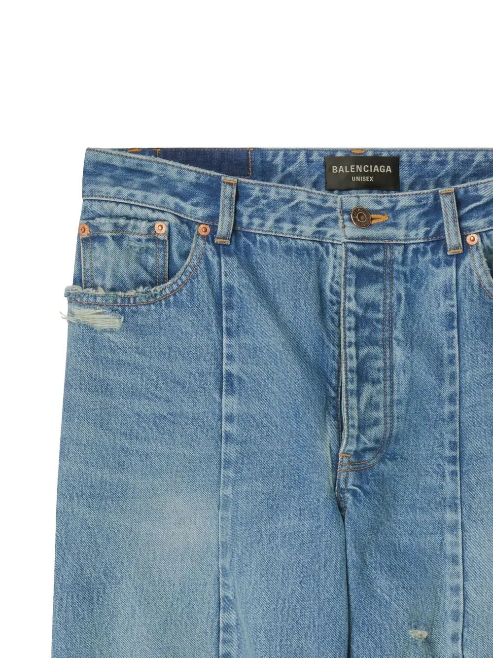 ripped tapered jeans by balenciaga - bottegalusso: premier destination for modern luxury menswear