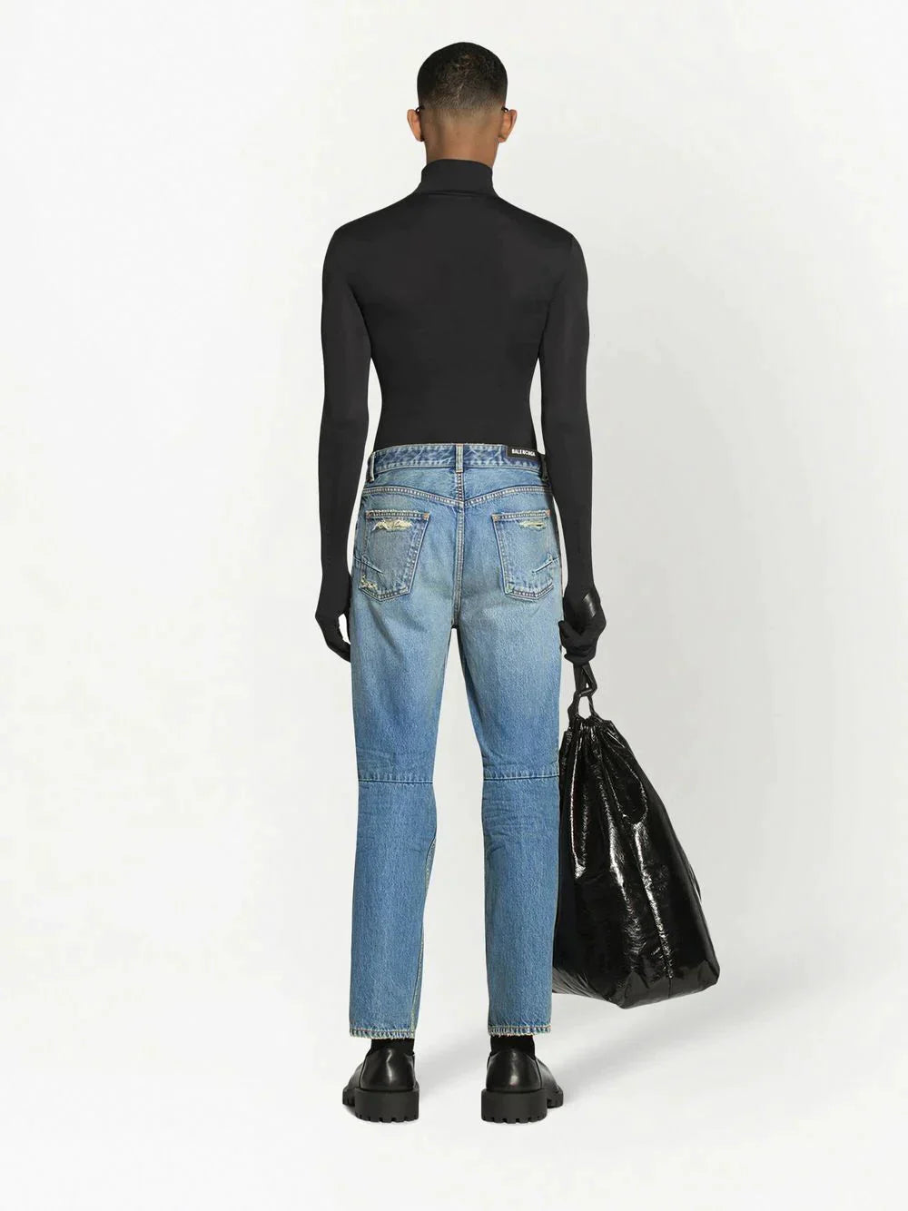 ripped tapered jeans by balenciaga - bottegalusso: premier destination for modern luxury menswear