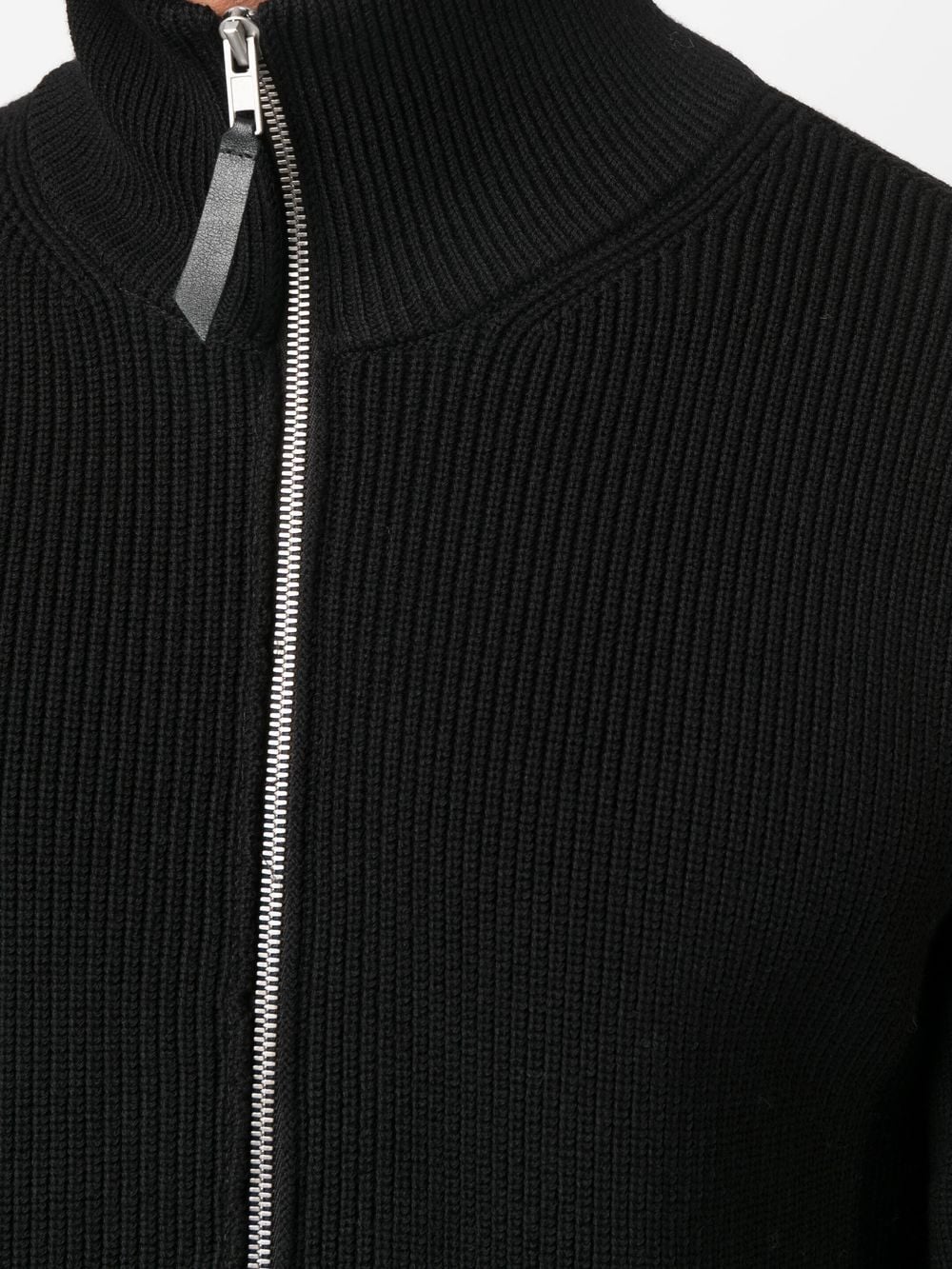 ribbed knit zip up cardigan by maison margiela - bottegalusso: premier destination for modern luxury menswear