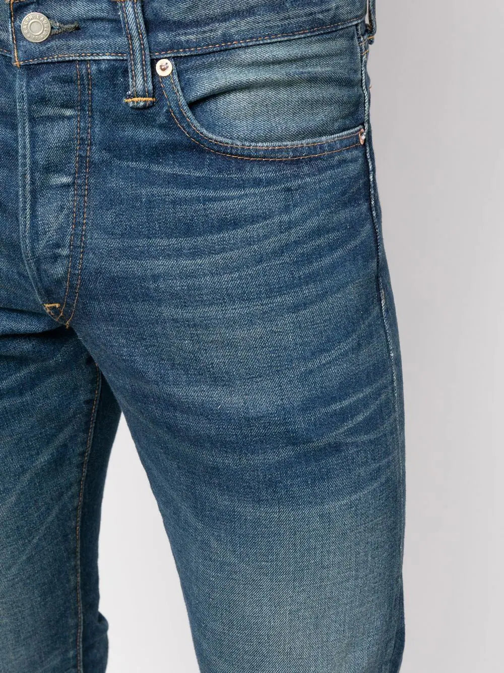 slim cut five pocket jeans by ralph lauren rrl - bottegalusso: premier destination for modern luxury menswear