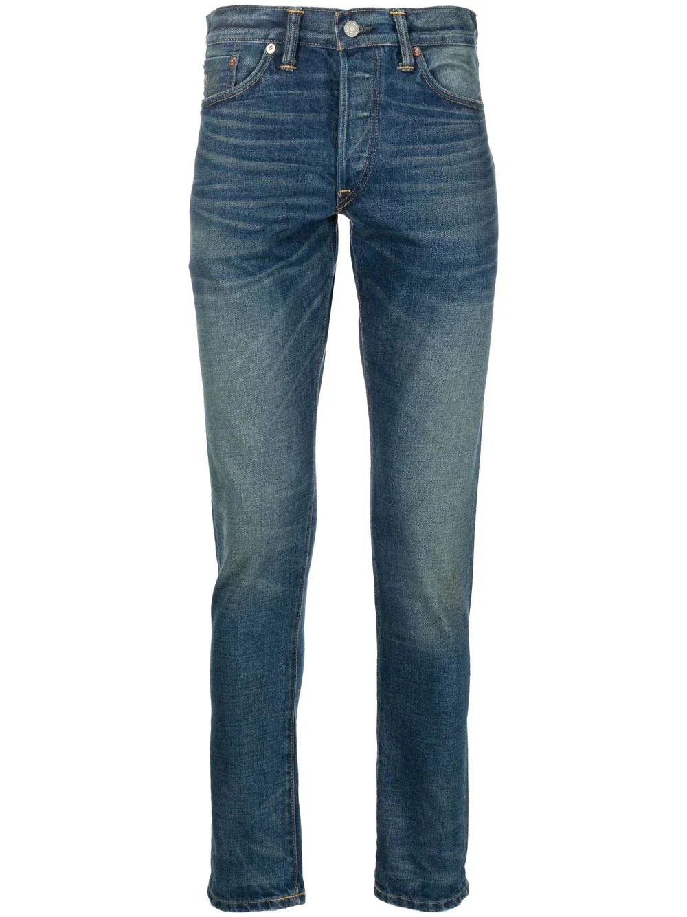 slim cut five pocket jeans by ralph lauren rrl - bottegalusso: premier destination for modern luxury menswear