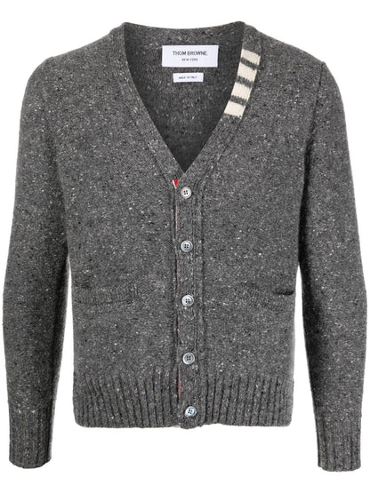 Speckle Knit Wool Mohair Cardigan by Thom Browne - bottegalusso: Premier Destination for Modern Luxury Menswear