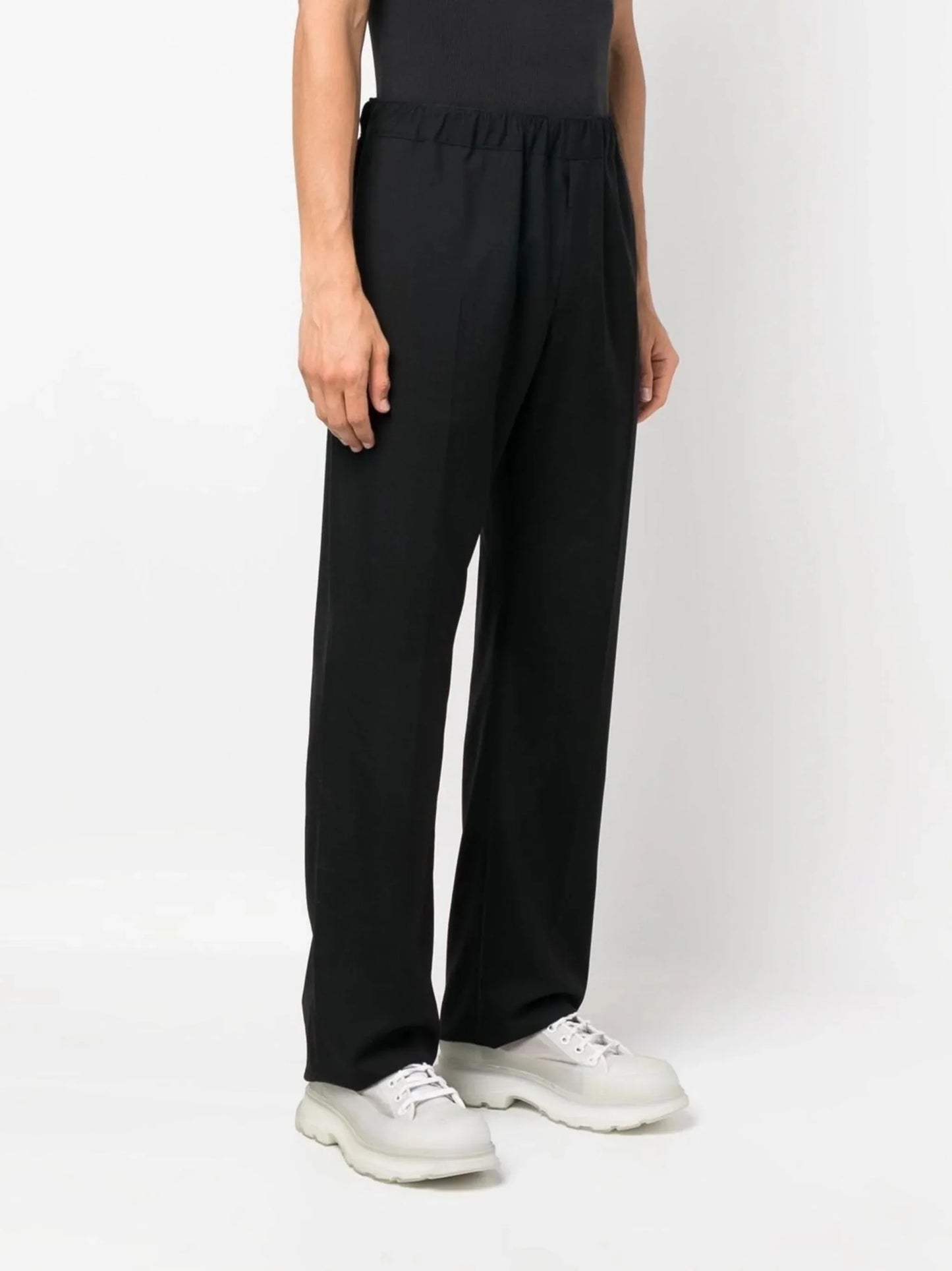 straight leg pull on trousers by alexander mcqueen - bottegalusso: premier destination for modern luxury menswear