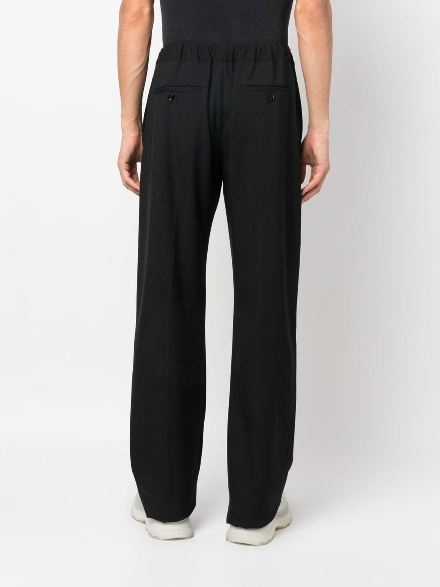 straight leg pull on trousers by alexander mcqueen - bottegalusso: premier destination for modern luxury menswear