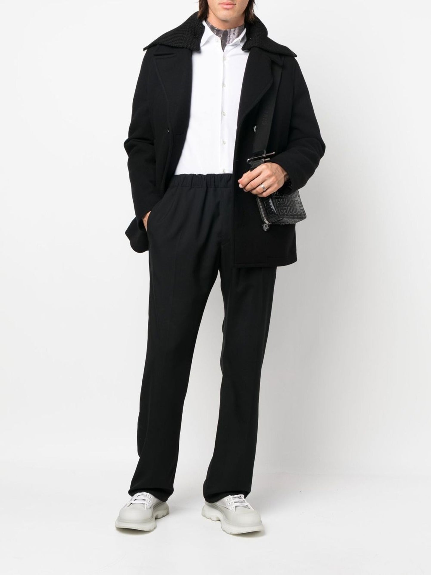 straight leg pull on trousers by alexander mcqueen - bottegalusso: premier destination for modern luxury menswear