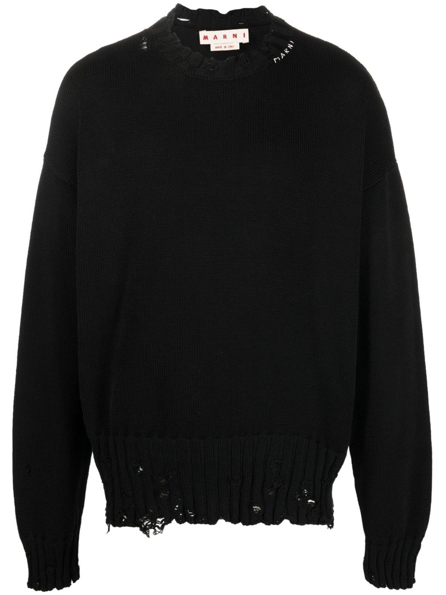 twisted crew neck jumper by marni - bottegalusso: premier destination for modern luxury menswear