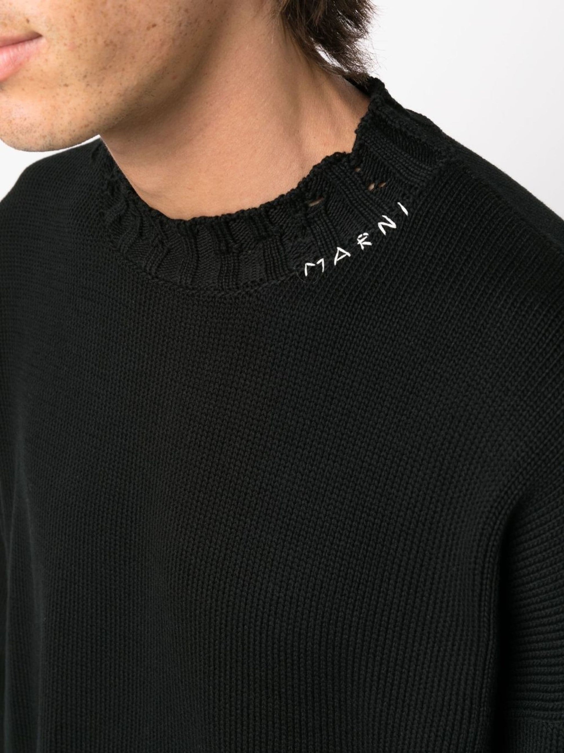 Twisted Crew Neck Jumper by Marni - bottegalusso: Premier Destination for Modern Luxury Menswear