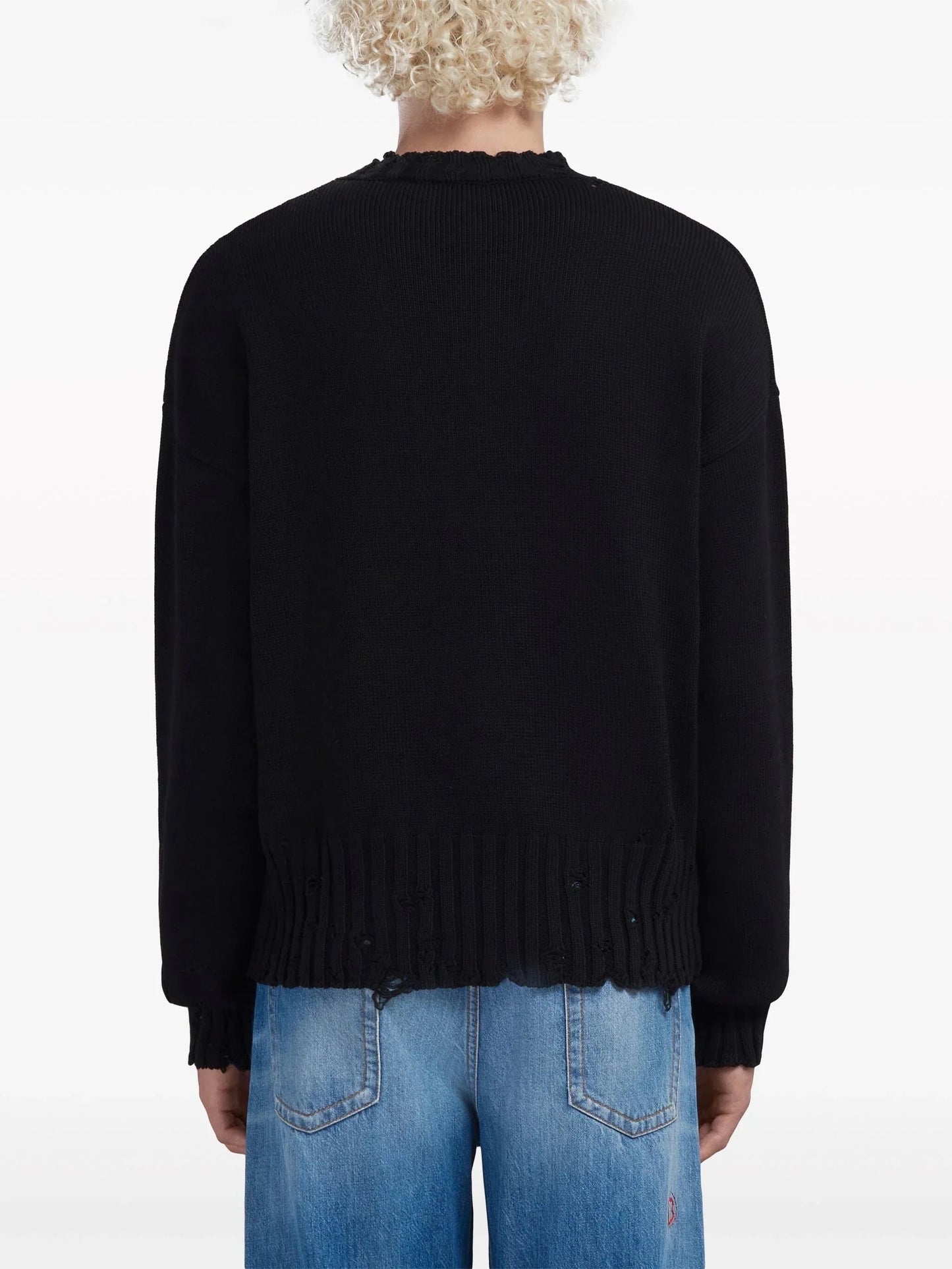 twisted crew neck jumper by marni - bottegalusso: premier destination for modern luxury menswear