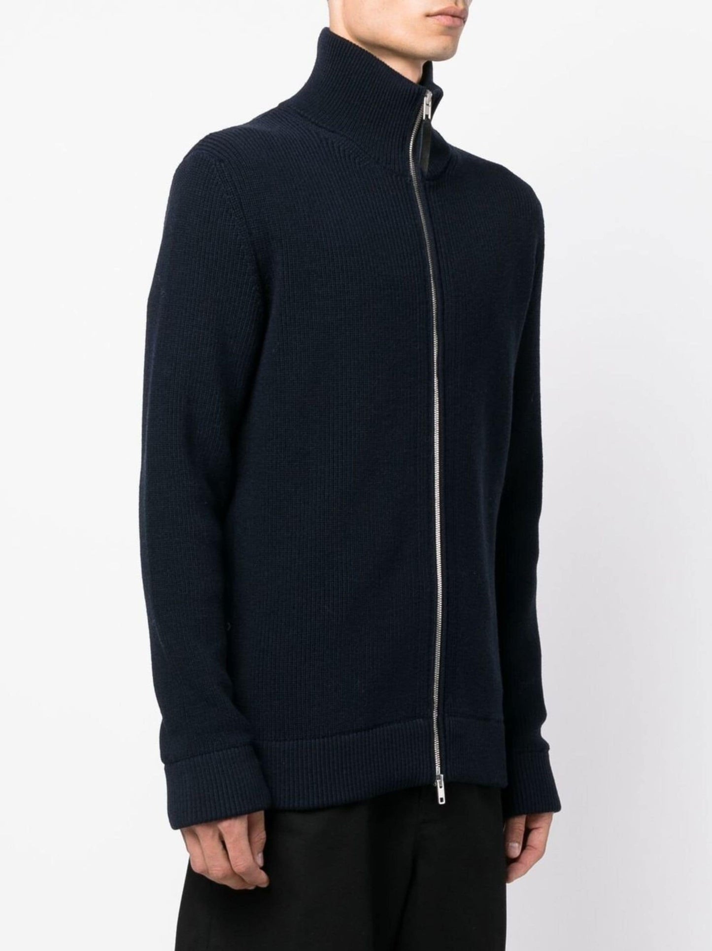 ribbed zip up cardigan by maison margiela - bottegalusso: premier destination for modern luxury menswear