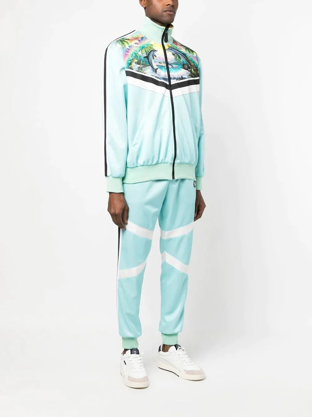 hawaii printed tracksuit by philipp plein - bottegalusso: premier destination for modern luxury menswear