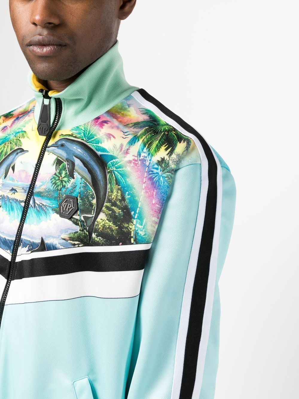 hawaii printed tracksuit by philipp plein - bottegalusso: premier destination for modern luxury menswear