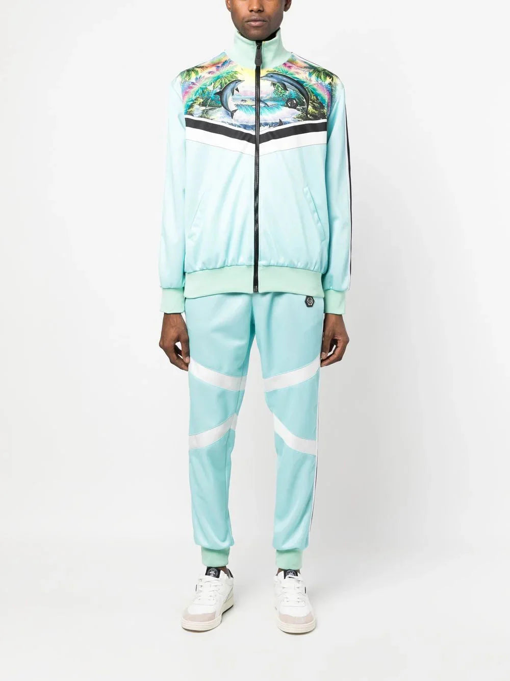 hawaii printed tracksuit by philipp plein - bottegalusso: premier destination for modern luxury menswear