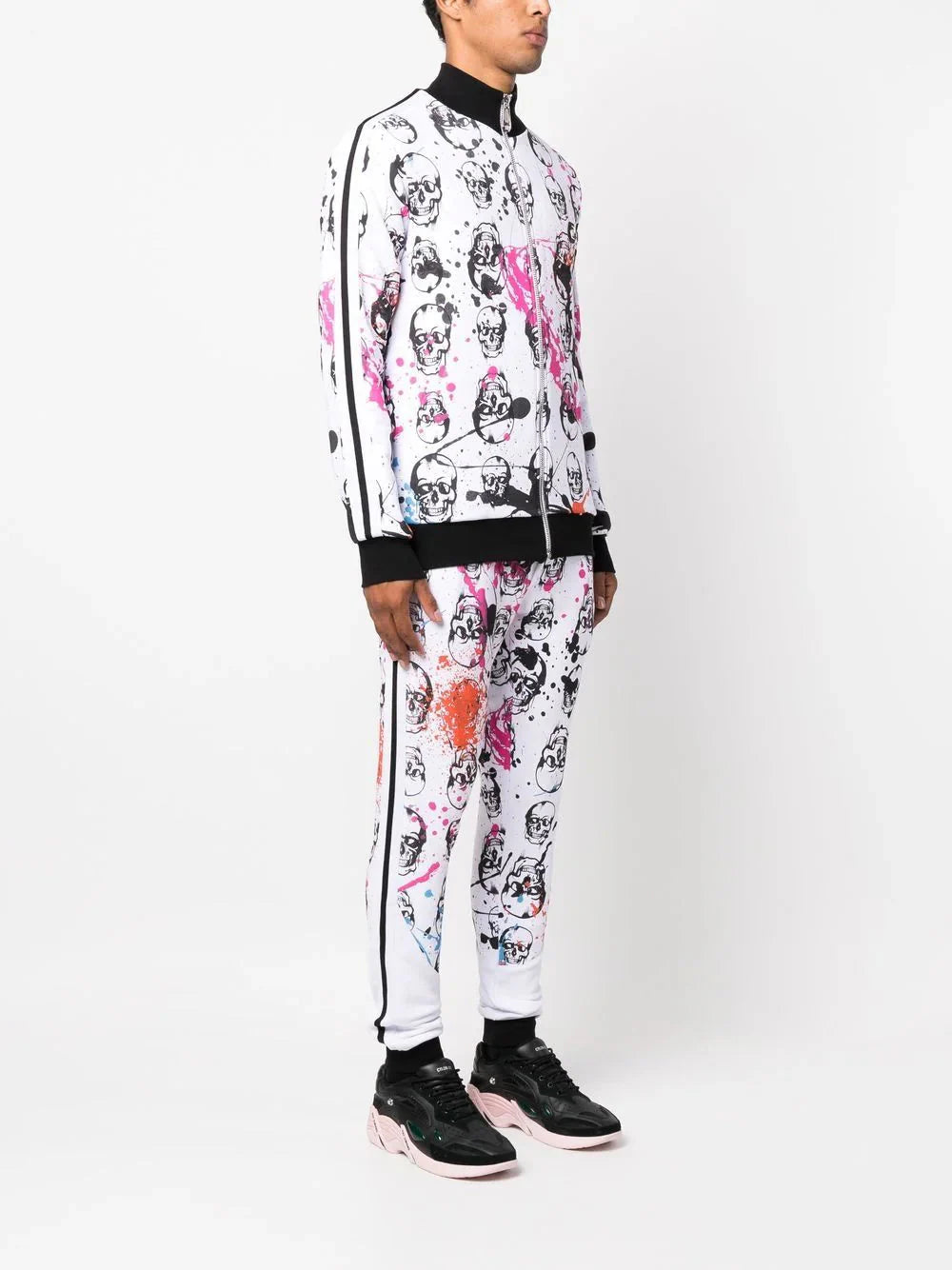 skull print tracksuit set by philipp plein - bottegalusso: premier destination for modern luxury menswear