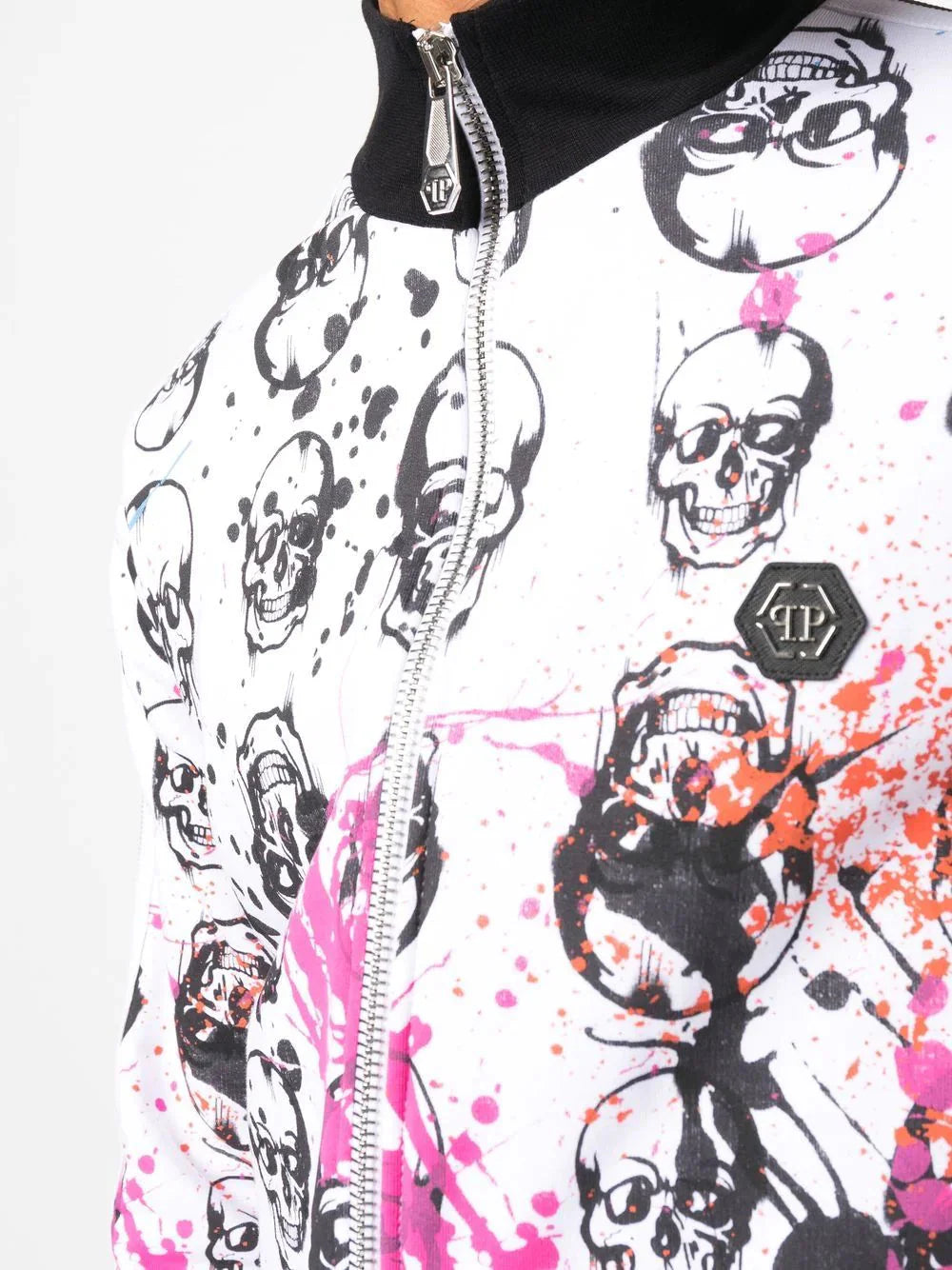 skull print tracksuit set by philipp plein - bottegalusso: premier destination for modern luxury menswear