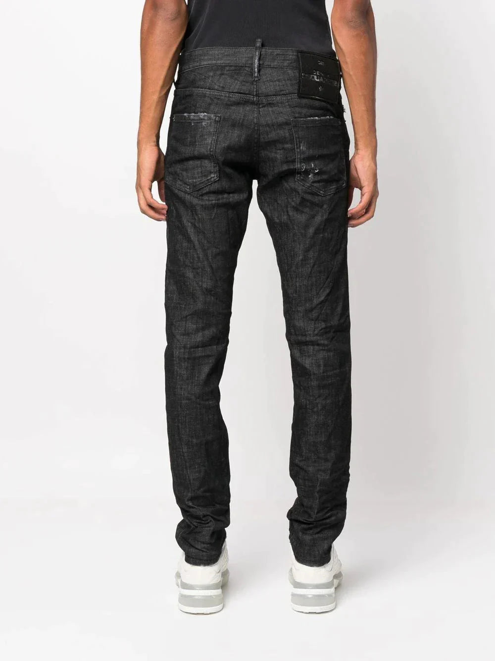 tapered slim cut jeans by dsquared2 - bottegalusso: premier destination for modern luxury menswear