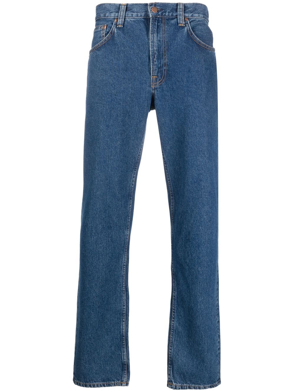 mid rise straight leg jeans by nudie jeans - bottegalusso: premier destination for modern luxury menswear