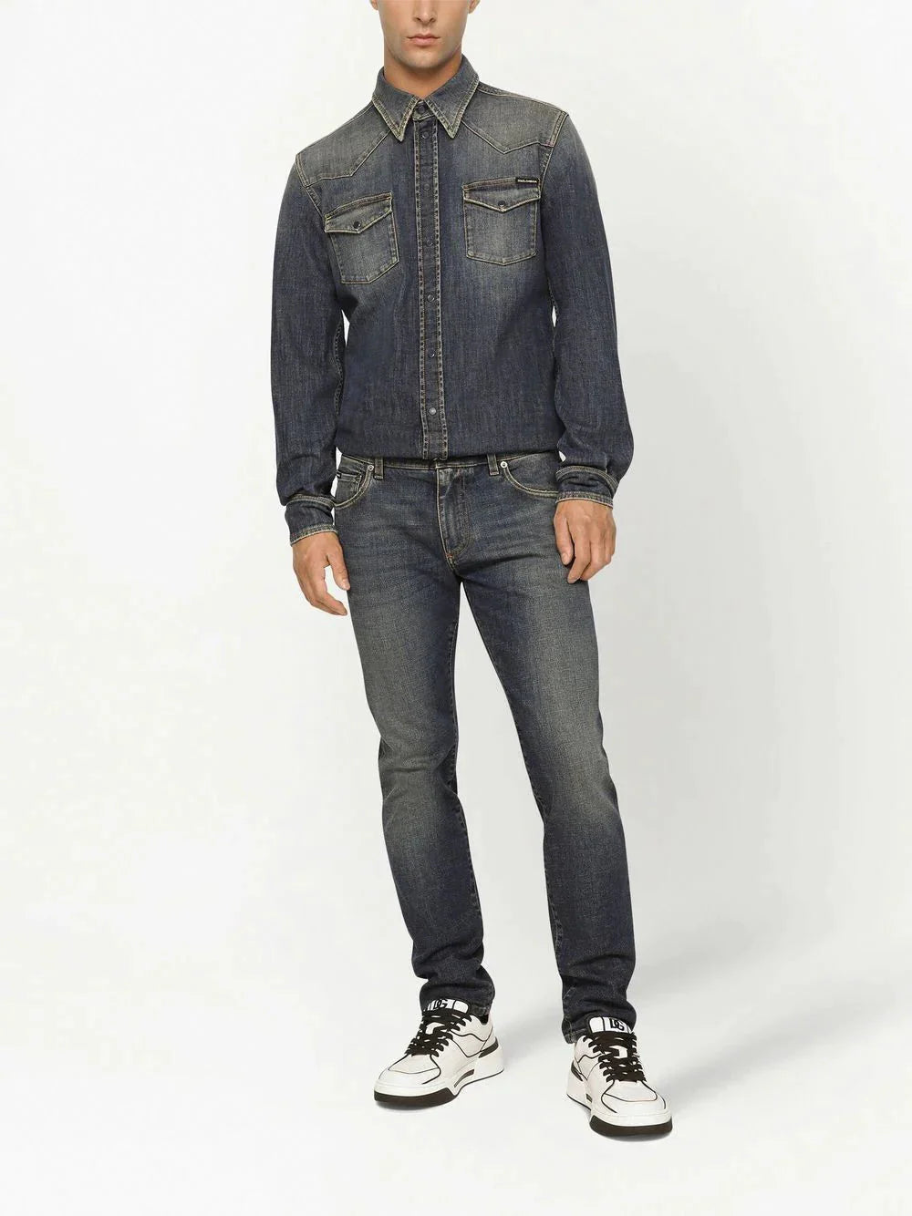 slim fit jeans by dolce & gabbana - bottegalusso: premier destination for modern luxury menswear