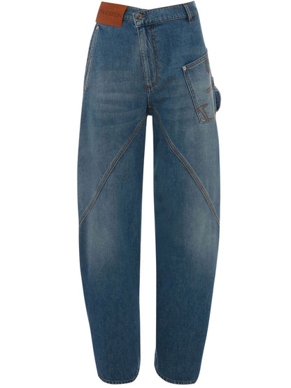 Oversized Twisted Wide Leg Jeans by JW Anderson - bottegalusso: Premier Destination for Modern Luxury Menswear