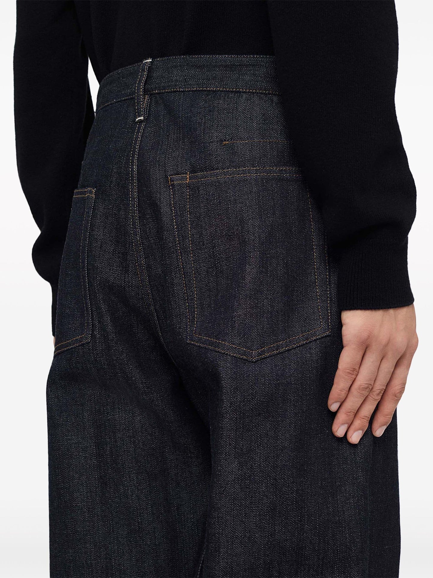 loose cut five pocket jeans by jil sander - bottegalusso: premier destination for modern luxury menswear