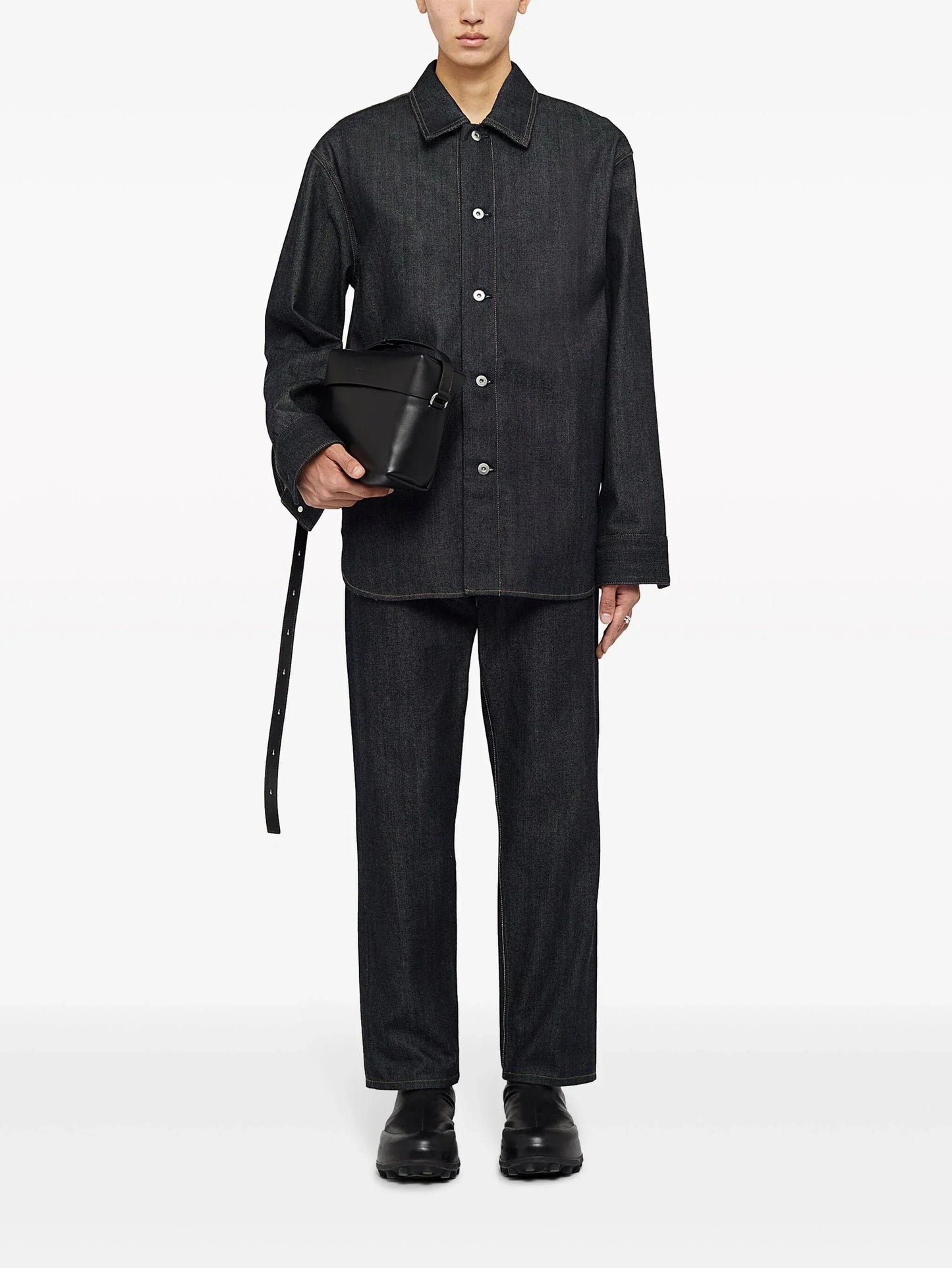 loose cut five pocket jeans by jil sander - bottegalusso: premier destination for modern luxury menswear