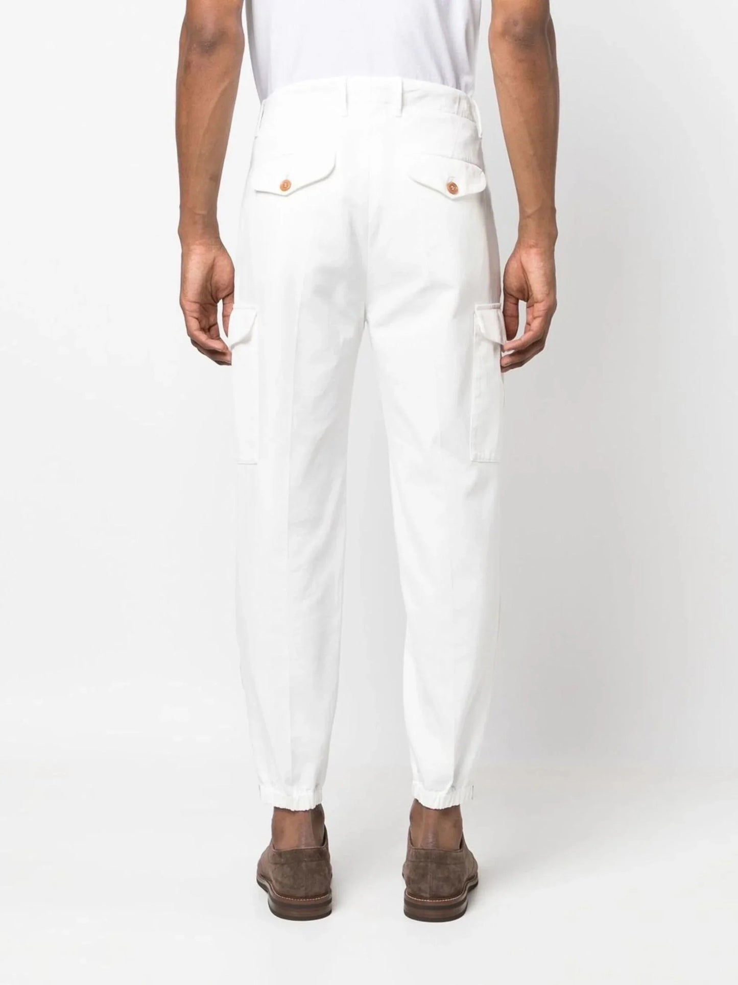 tapered cargo pants by brunello cucinelli - bottegalusso: premier destination for modern luxury menswear