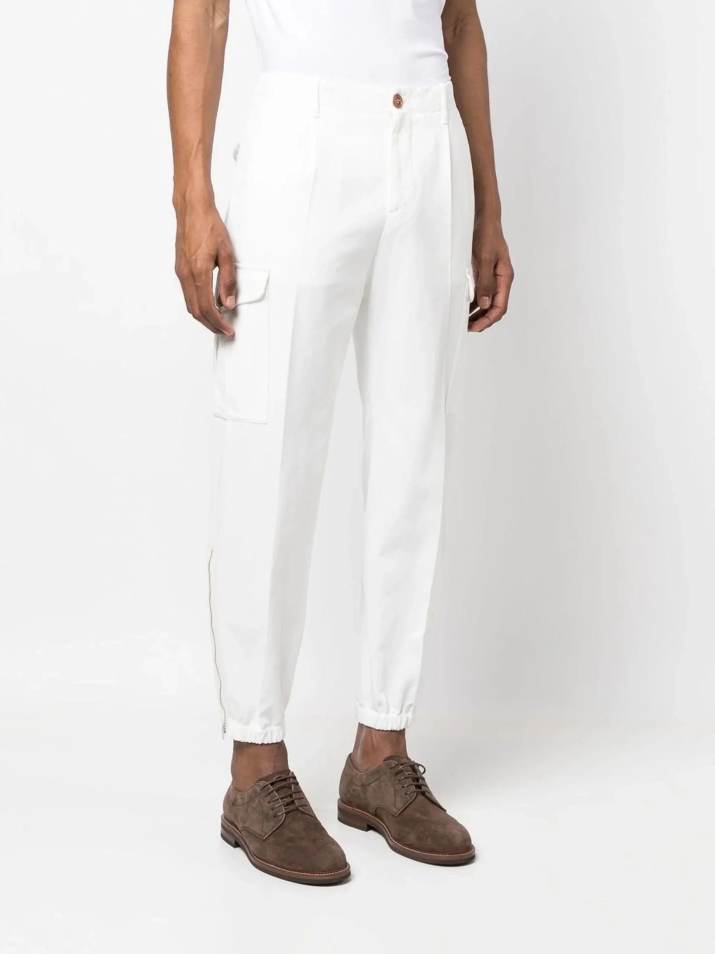 tapered cargo pants by brunello cucinelli - bottegalusso: premier destination for modern luxury menswear